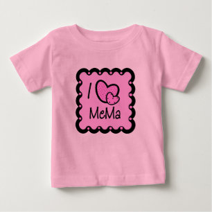 Pour Bébé J'aime le T-shirt mignon de Mema