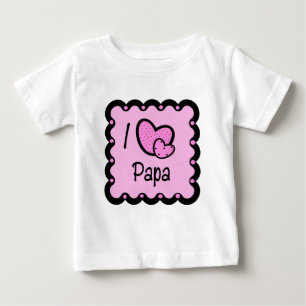 Pour Bébé J'aime le T-shirt mignon de papa