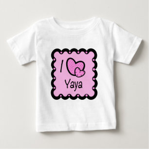 Pour Bébé J'aime le T-shirt mignon de YaYa
