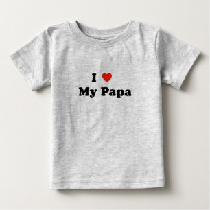 Pour Bébé J'aime mon T-shirt de papa