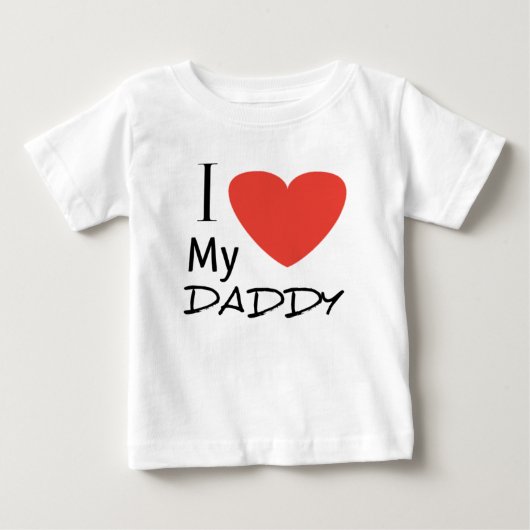 Pour Bébé J'aime mon T-shirt papa (Devant)