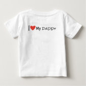 Pour Bébé J'aime mon T-shirt papa (Dos)