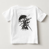 Pour Bébé "Japanese Warrior Art T-Shirt – Samurai in Red Ink (Dos)