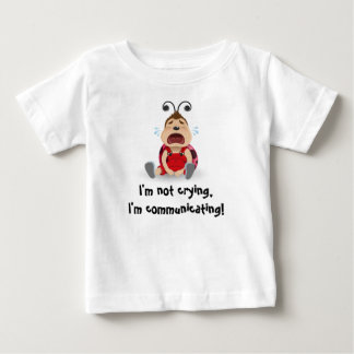 Pour Bébé Je ne pleure pas, je communique le T-shirt bleu