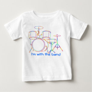 Pour Bébé Je suis avec le groupe T-shirt tambours
