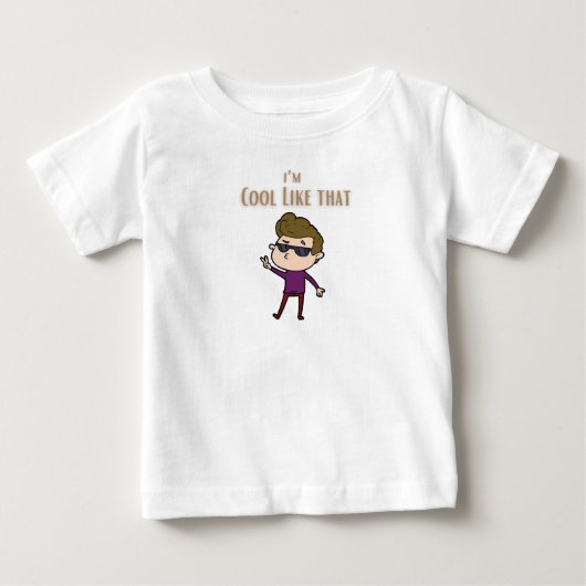 Pour Bébé Je suis cool comme un t-shirt pops (Devant)