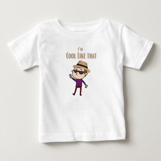 Pour Bébé Je suis cool comme un t-shirt pops (Devant)