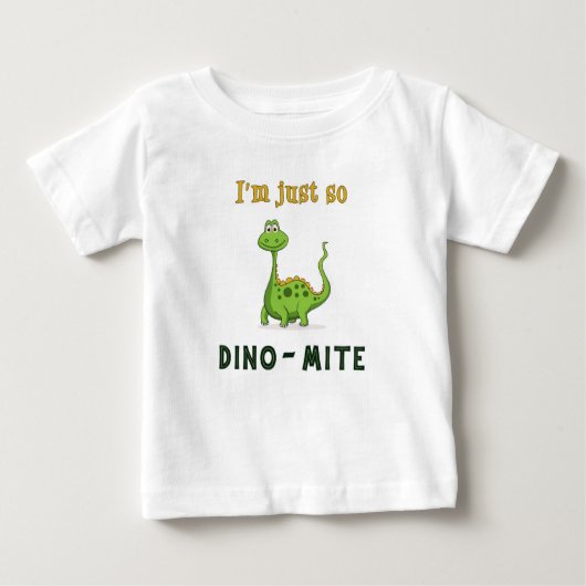 Pour Bébé Je suis juste ainsi des Dino-Acarides ! T-shirt (Devant)