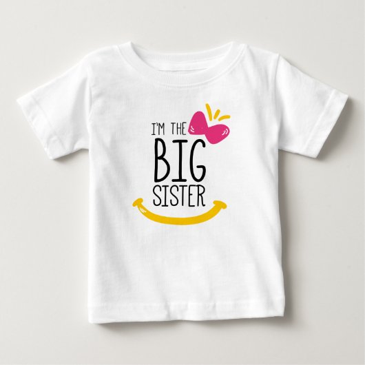 Pour Bébé Je suis le T-shirt Big Sister (Devant)