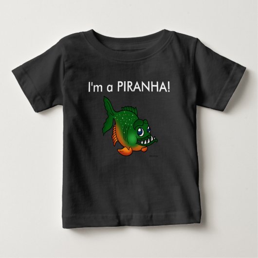 Pour Bébé Je suis un T-shirt d'enfants de piranha (Devant)