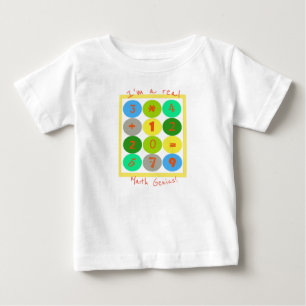 Pour Bébé Je suis un vrai T-shirt Math Genius Baby