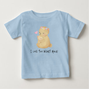 Pour Bébé Je t'aime, les ours s'embrassent T-shirt