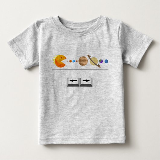 Pour Bébé Jeu avec le T-shirt drôle de planètes (Devant)