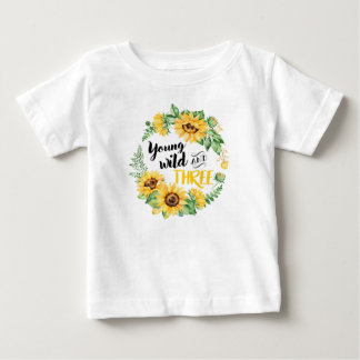 Pour Bébé Jeune sauvage et T-shirt trois