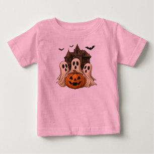 Pour Bébé Joli Fantôme avec T-Shirt Halloween Citrouille 👻