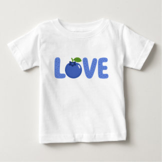 Pour Bébé Joli T-Shirt Enfant BLEUET AMOUR
