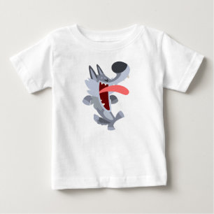 Pour Bébé Jolie Danser Cartoon Wolf Baby T-shirt