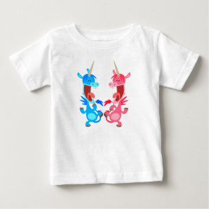 Pour Bébé Jolie Danseuse Danseuse Unicornes Baby T-shirt