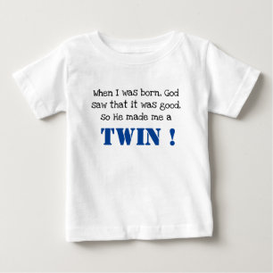 Pour Bébé Jolie Twin Dit Baby T-Shirt