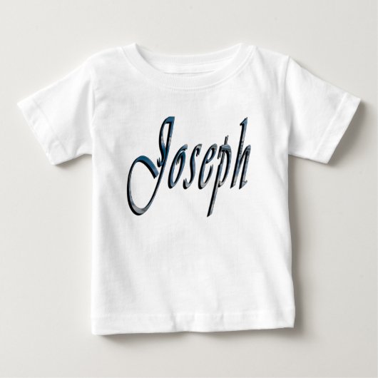 Pour Bébé Joseph, Nom, Logo, Babies T-shirt blanc (Devant)