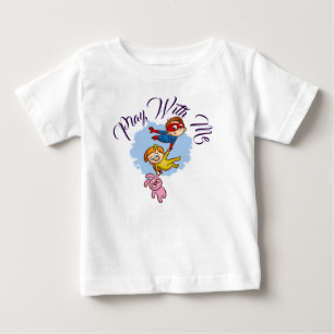 Pour Bébé "Joue avec Moi" T-Shirt Enfant avec Enfants en Tra