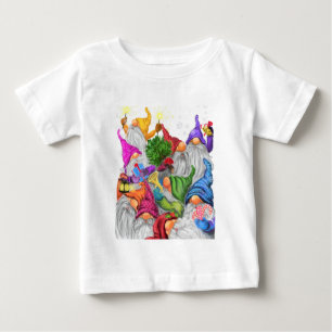 Pour Bébé Joyeux Gnomes Noël Baby T-shirt