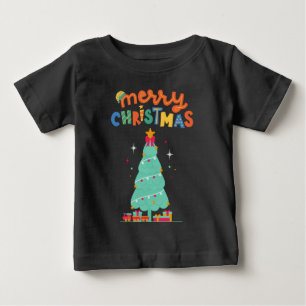 Pour Bébé JOYEUX NOËL - T-Shirt Sapin de Noël