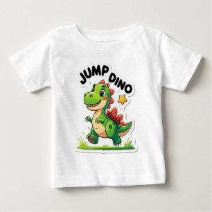 Pour Bébé Jump Dino - Sticker de dessin en jeu T-Shirt