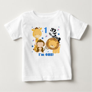 Pour Bébé Jungle Safari 1er Anniversaire T-shirt