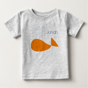 Pour Bébé La baleine de Jonas orange badine le T-shirt