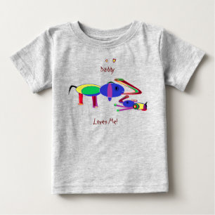 Pour Bébé La Fille (ou le Fils) à Papa - T-Shirt