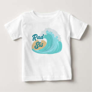 Pour Bébé La Grande Vague Anniversaire Rad Sis T-Shirt