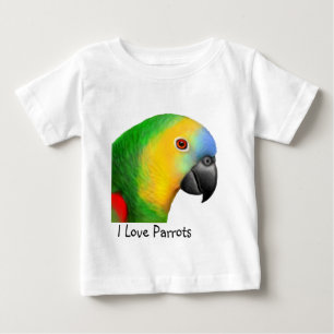 Pour Bébé L'amour personnalisable d'I Parrots le T-shirt