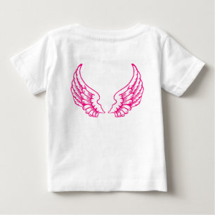 Pour Bébé L'ange s'envole le T-shirt de roses pâles