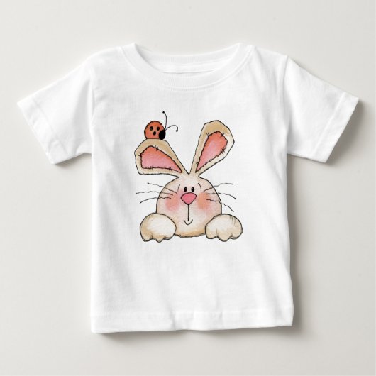 Pour Bébé Lapin et insecte - T-shirt infantile (Devant)