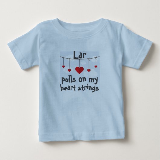 Pour Bébé Lar Pulls Sur Mes Cordes Coeurs T-Shirt (Devant)