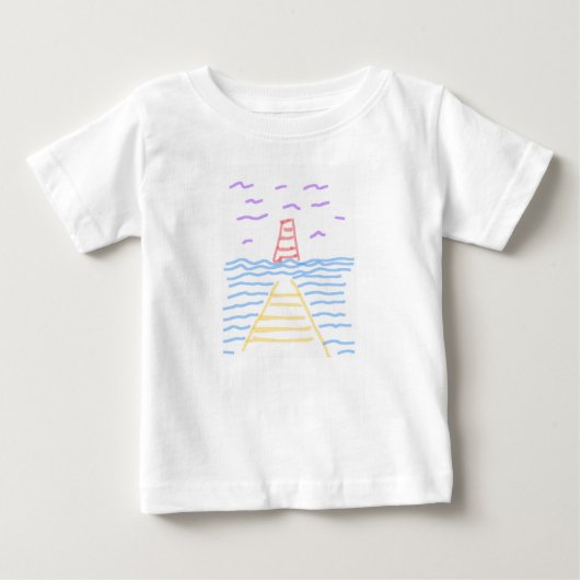 Pour Bébé Le phare et le T-shirt de la jetée (Devant)