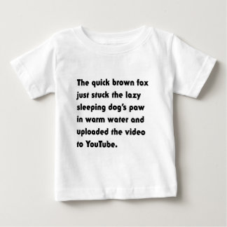 Pour Bébé Le Renard Brun Rapide Vient de Coller... T-Shirt P