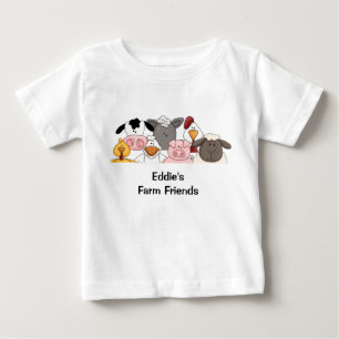 Pour Bébé Le T-shirt de l'enfant d'amis de ferme