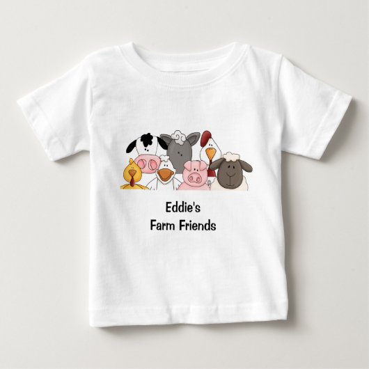 Pour Bébé Le T-shirt de l'enfant d'amis de ferme (Devant)