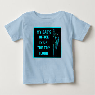 Pour Bébé Le T-shirt d'enfants, le bureau de mon papa est