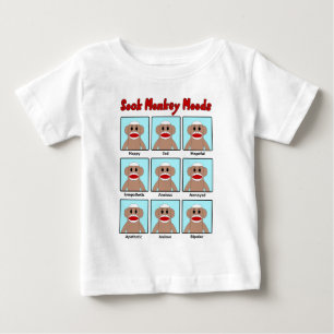 Pour Bébé Le T-shirt du nourrisson de modes de singe de