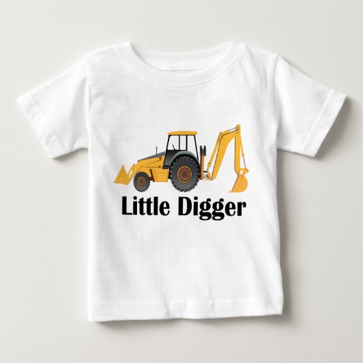 Pour Bébé Little Digger - Baby Fine Jersey T-Shirt (Devant)