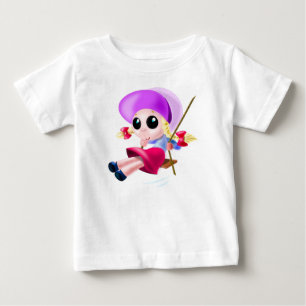 Pour Bébé Little Girl Swinging Baby T-Shirt