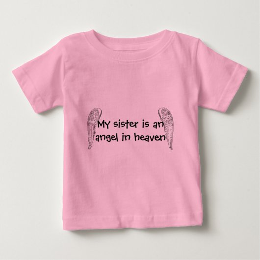 Pour Bébé Ma soeur est un T-shirt d'ange (Devant)