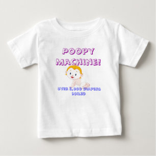 Pour Bébé "Machine de Poopy !" T-shirt infantile