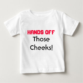 Pour Bébé Mains outre de T-shirt de nourrisson de ces joues
