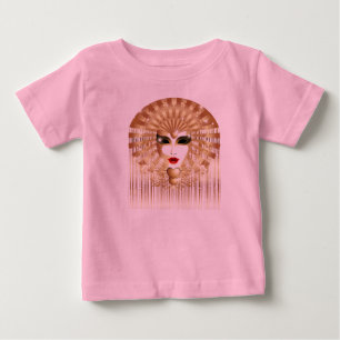 Pour Bébé Masque d'or Mardi Gras Soirée carnavale T-shirt