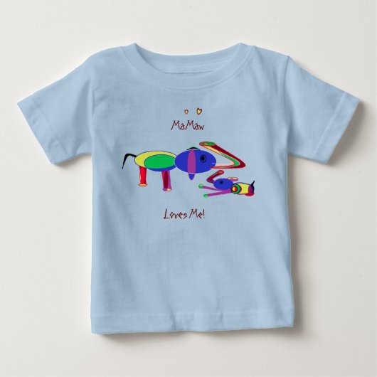 Pour Bébé Mémé amusante - T-Shirt (Devant)