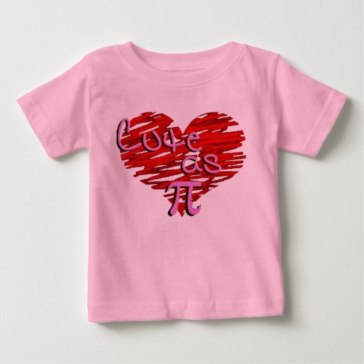 Pour Bébé Mignon comme T-shirt de pi (Devant)
